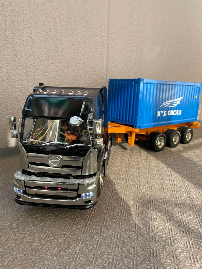 タミヤ1/14 17プロフィア20ft海コンシャーシ　フルオぺ