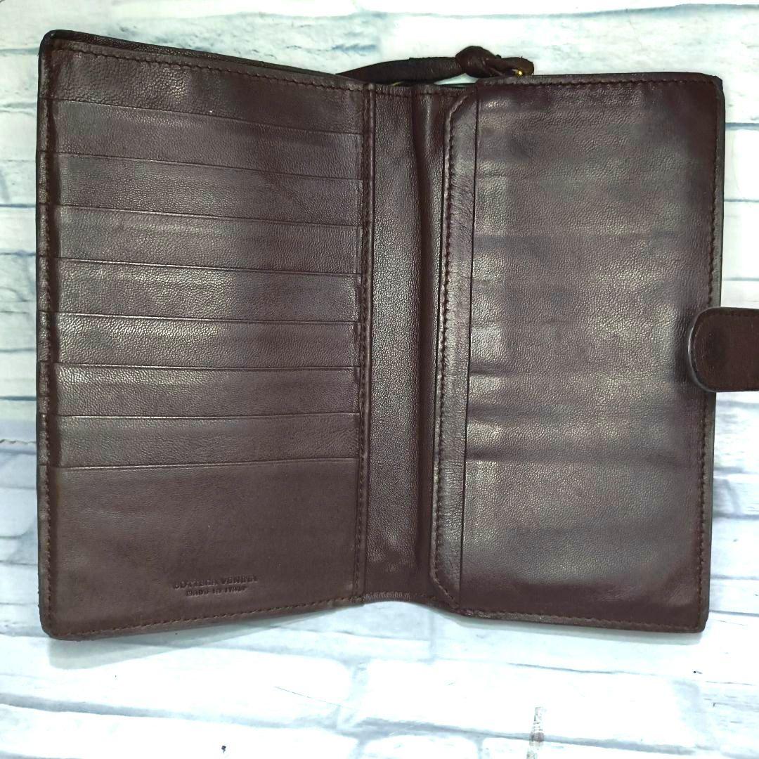 て*き様 BOTTEGA VENETA ブラウン　レザー イントレチャート 二つ