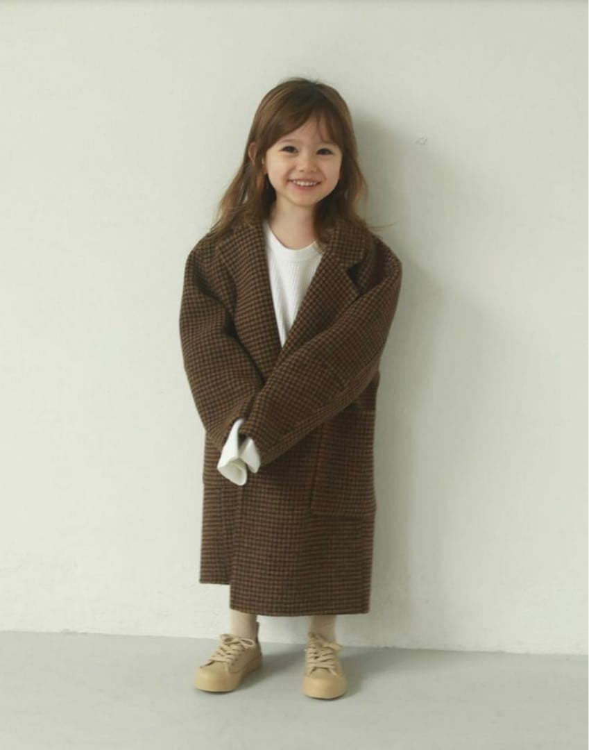 コート TODAYFUL Over Check Coat (KIDS)