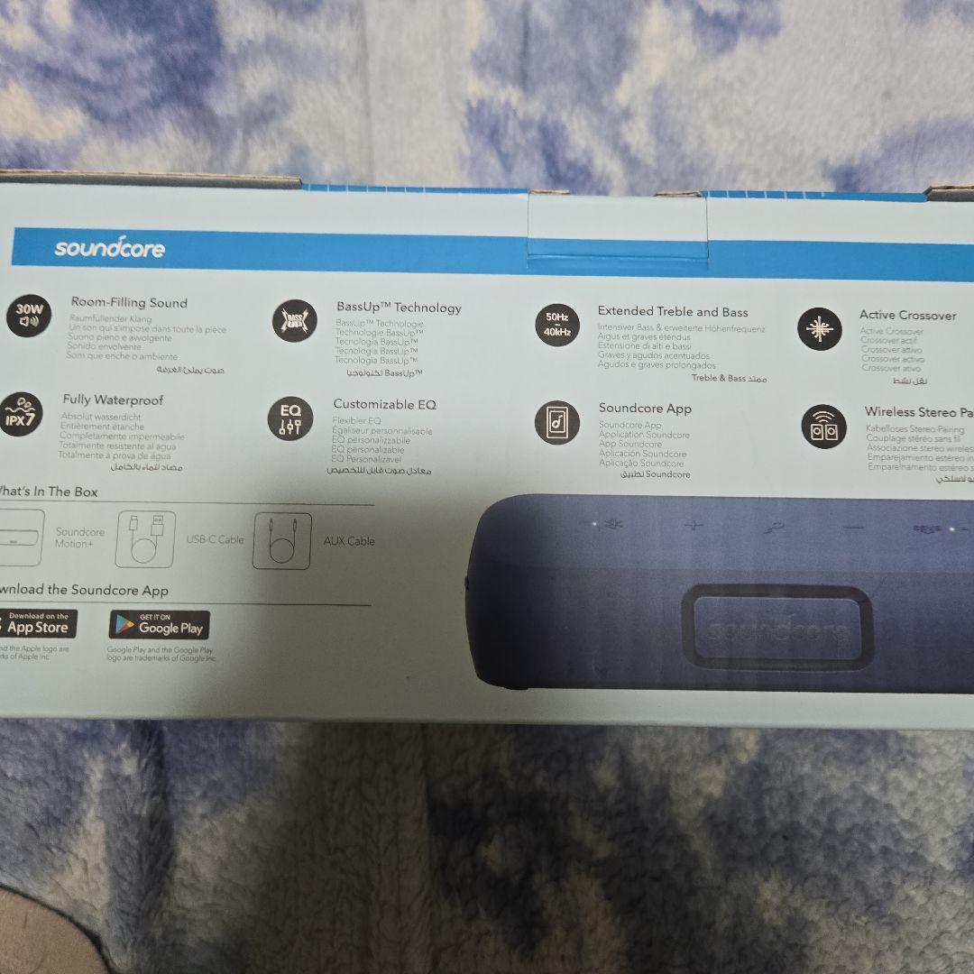 ほぼ新品アンカーSoundCoreモーションプラスブルー
