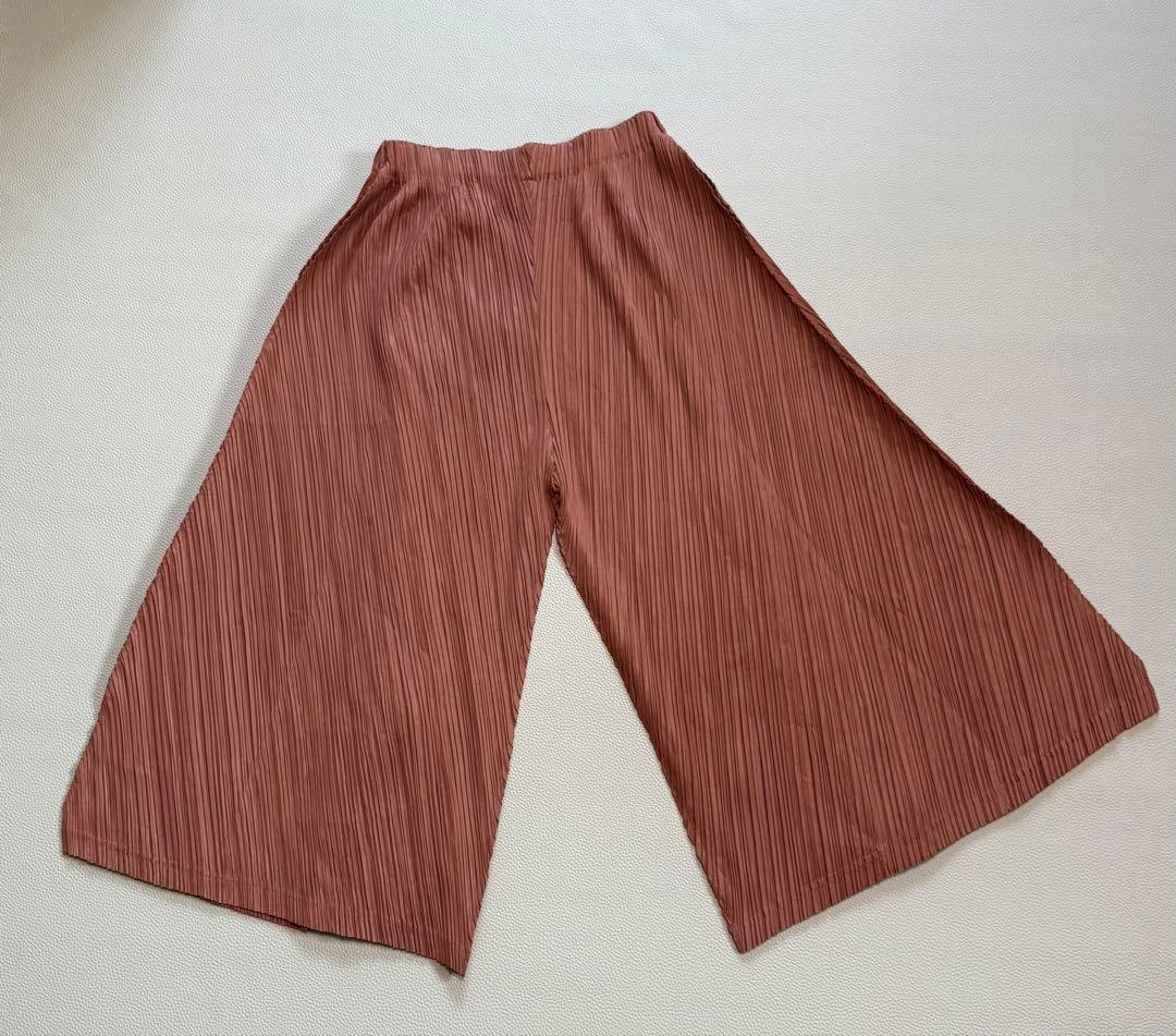 イッセイミヤケPLEATS PLEASEワイドパンツPP11-JF415サイズ4
