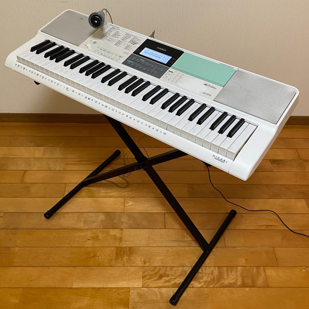CASIO カシオ 電子キーボード 光ナビゲーション LK-512 61鍵盤