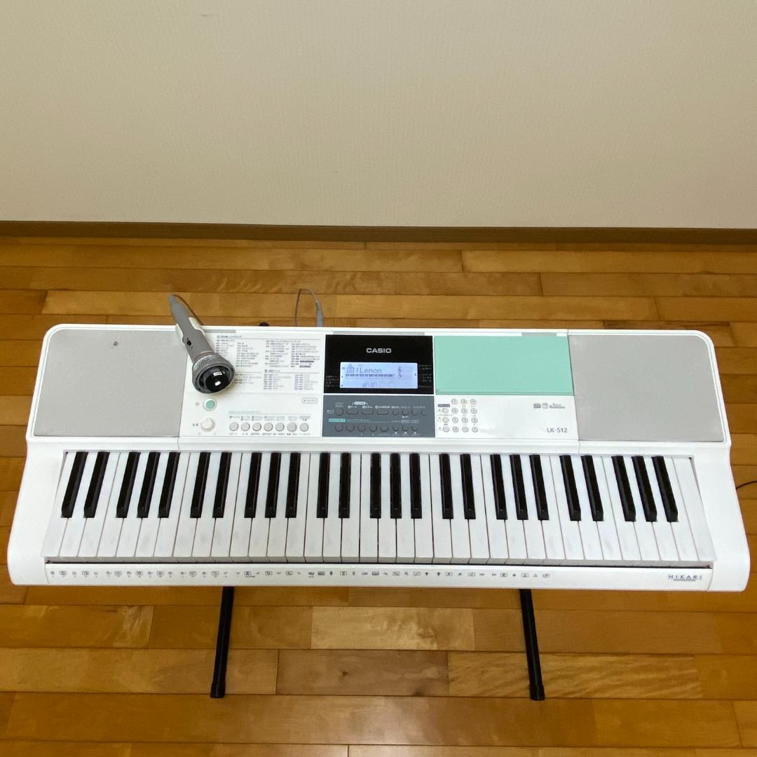 CASIO カシオ 電子キーボード 光ナビゲーション LK-512 61鍵盤