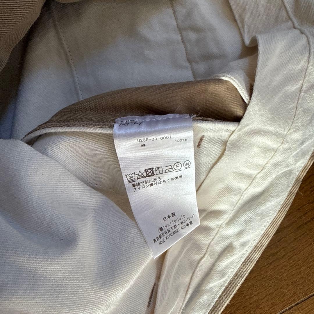 パンツ UNLIKELY Sawtooth Flap 2Pleats Trousers