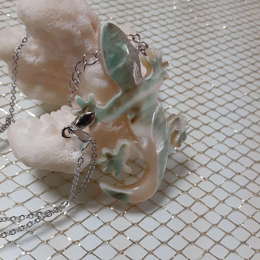 夜光貝　(ほたるガラスカフェ結様。)3点セット『ヤモリ/タツノオトシゴ/雫』