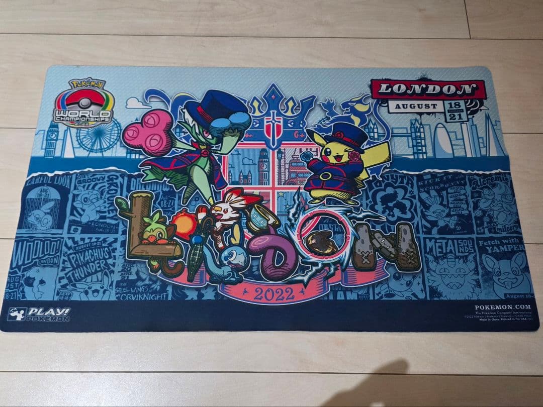 ポケモン WCS2022 ロンドン プレイマット(ケース、付き)