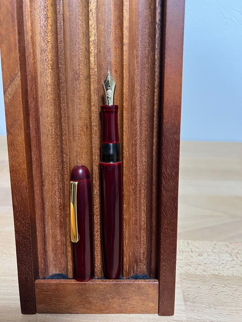 中屋万年筆 赤溜