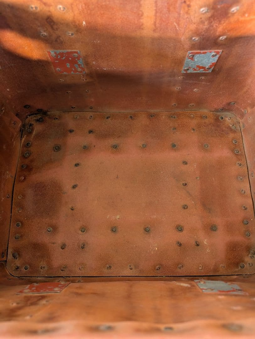 ボテ箱　希少　昭和レトロ　カブ荷台　アンティーク収納ボックス　バイクカゴ