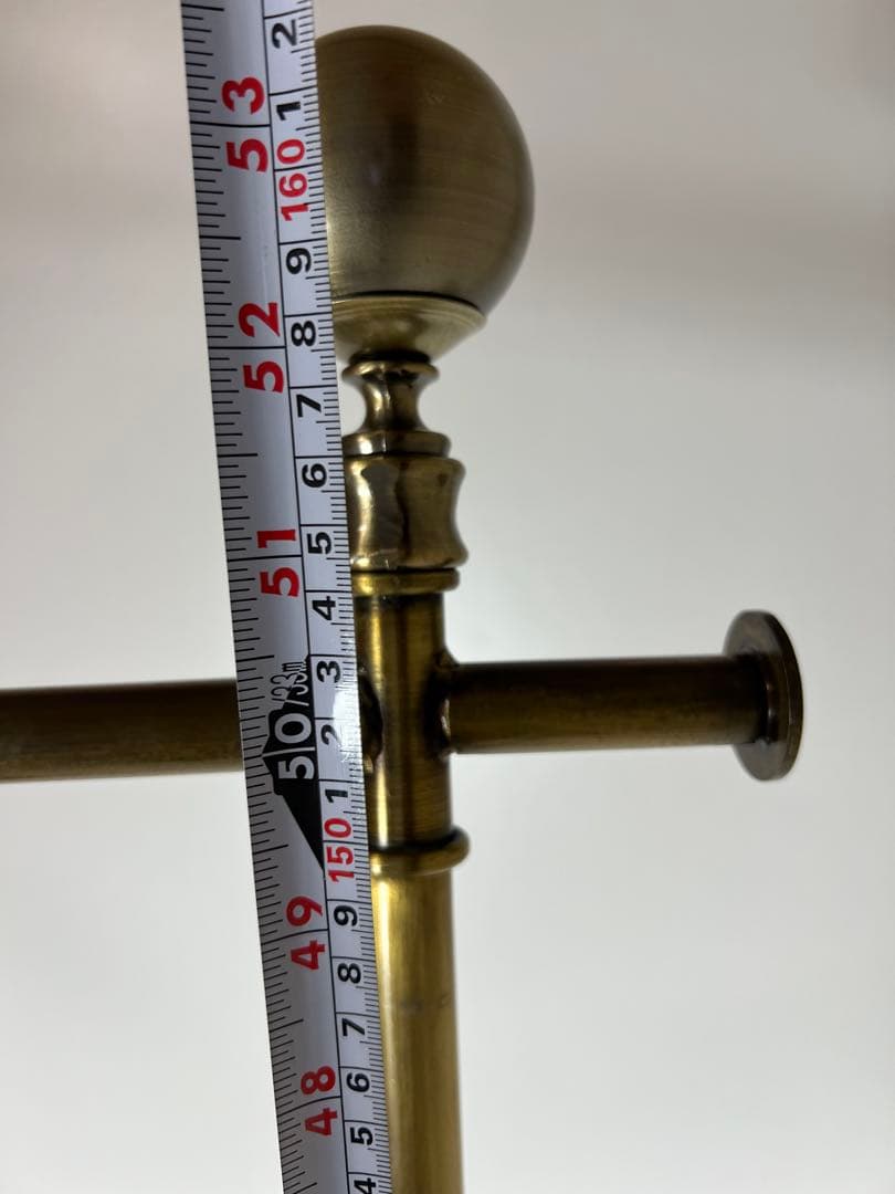 ①アンティーク　ゴールド　ハンガーラック ビンテージ　アイアン　幅120cm