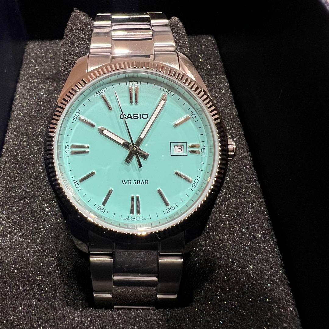 新品　CASIO MTP-1302D-2A2JF ティファニーブルー