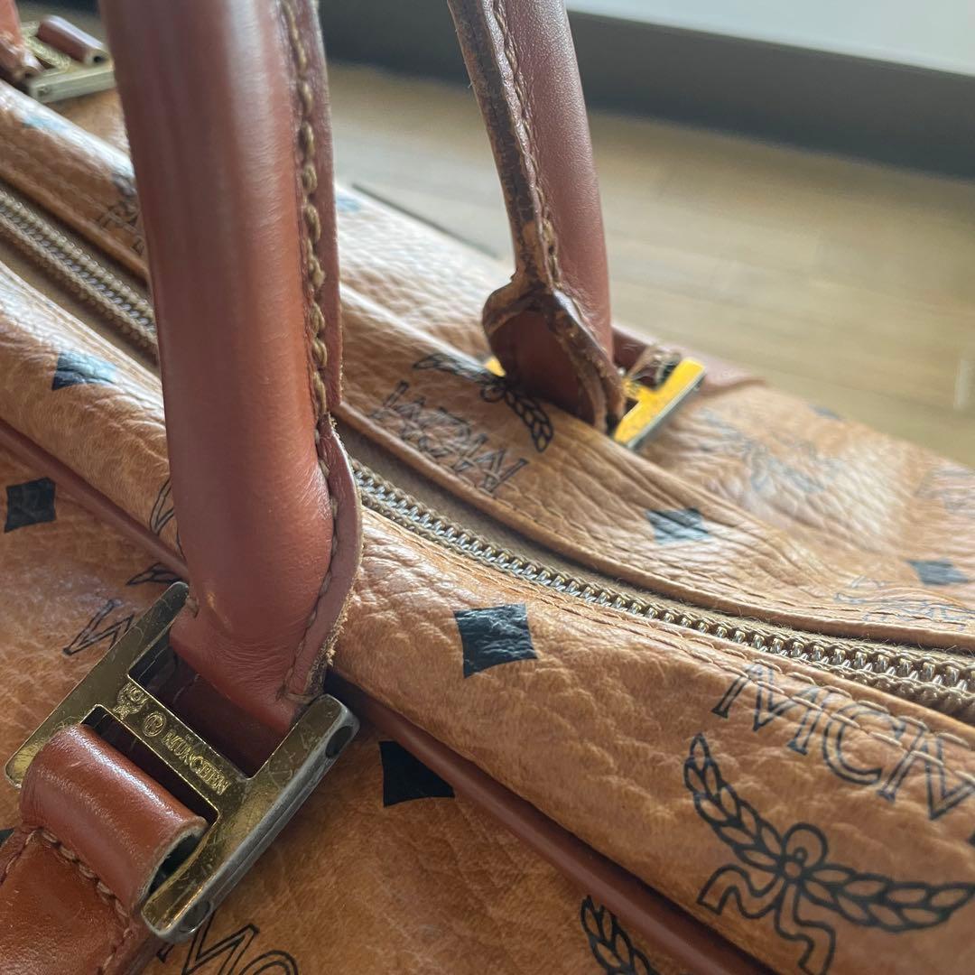 MCM ヴィンテージ ボストンバッグ 大容量 リバイバル人気