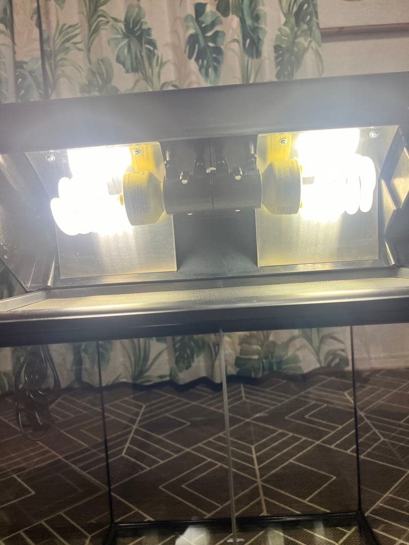 Exo terra 大きめ飼育ケージ 蛍光灯2灯付き ヒーターセット