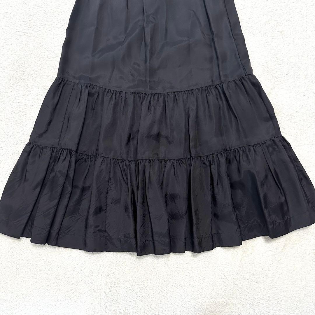 希少 COMME des GARÇONS ティアード フリル スカート 黒