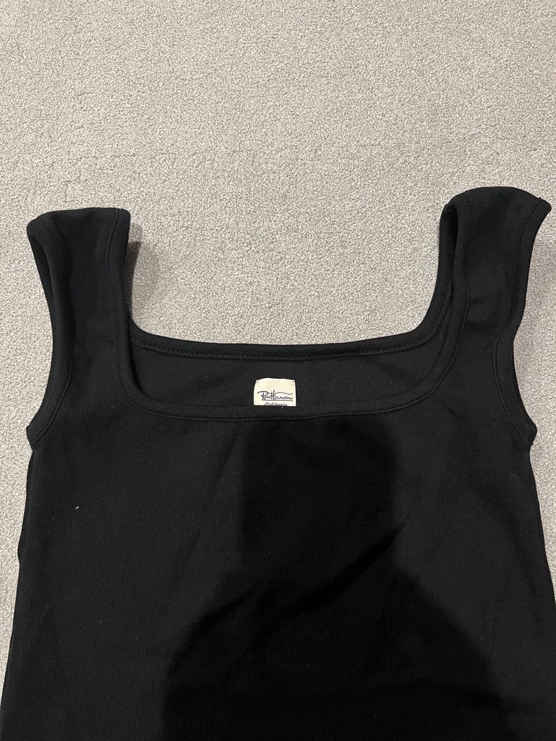 ロンハーマン　Bare Rib Tank Top タンクトップ　ブラック　XS