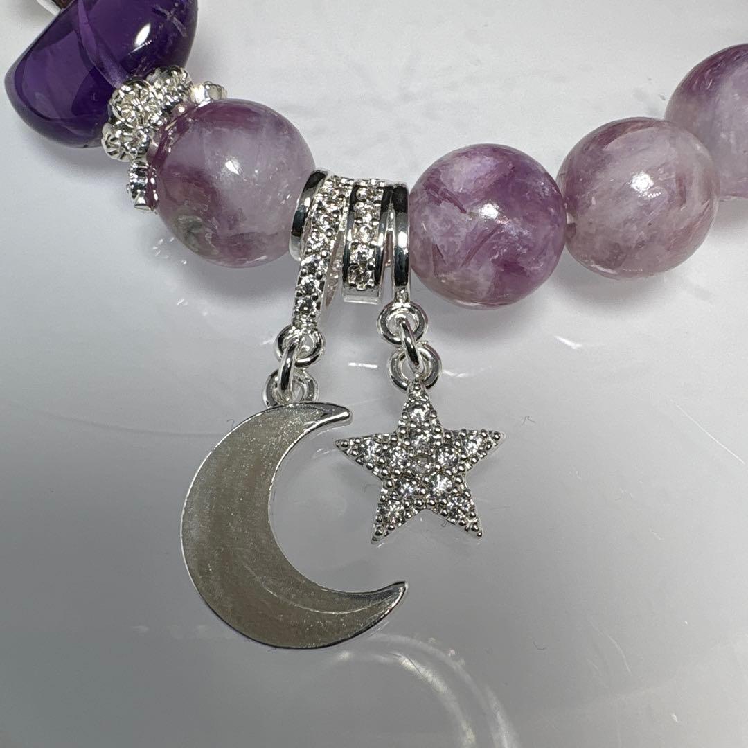 ＊みーにゃん様お取置き12/10　桜瑪瑙うさぎとアメジスト月と星