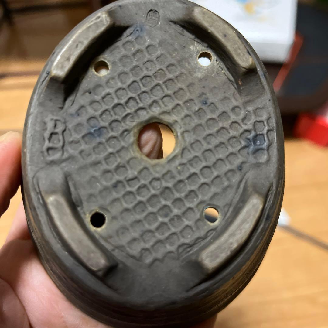 盆栽鉢　時代ミニ盆栽鉢小品常滑名工盆栽鉢服部3点山野草サボテン多肉植物