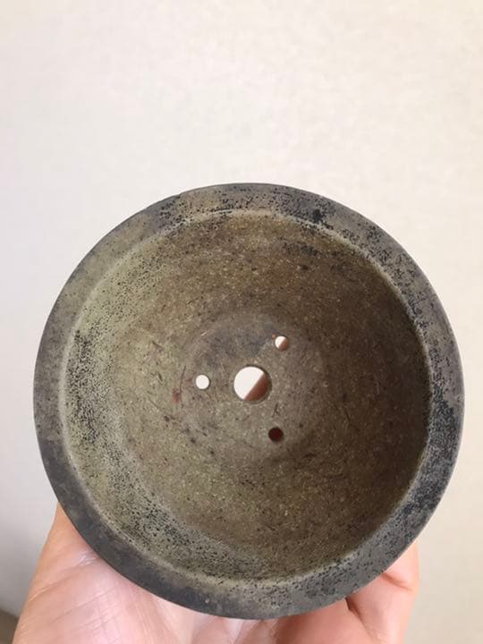 盆栽鉢　時代ミニ盆栽鉢小品常滑名工盆栽鉢服部3点山野草サボテン多肉植物