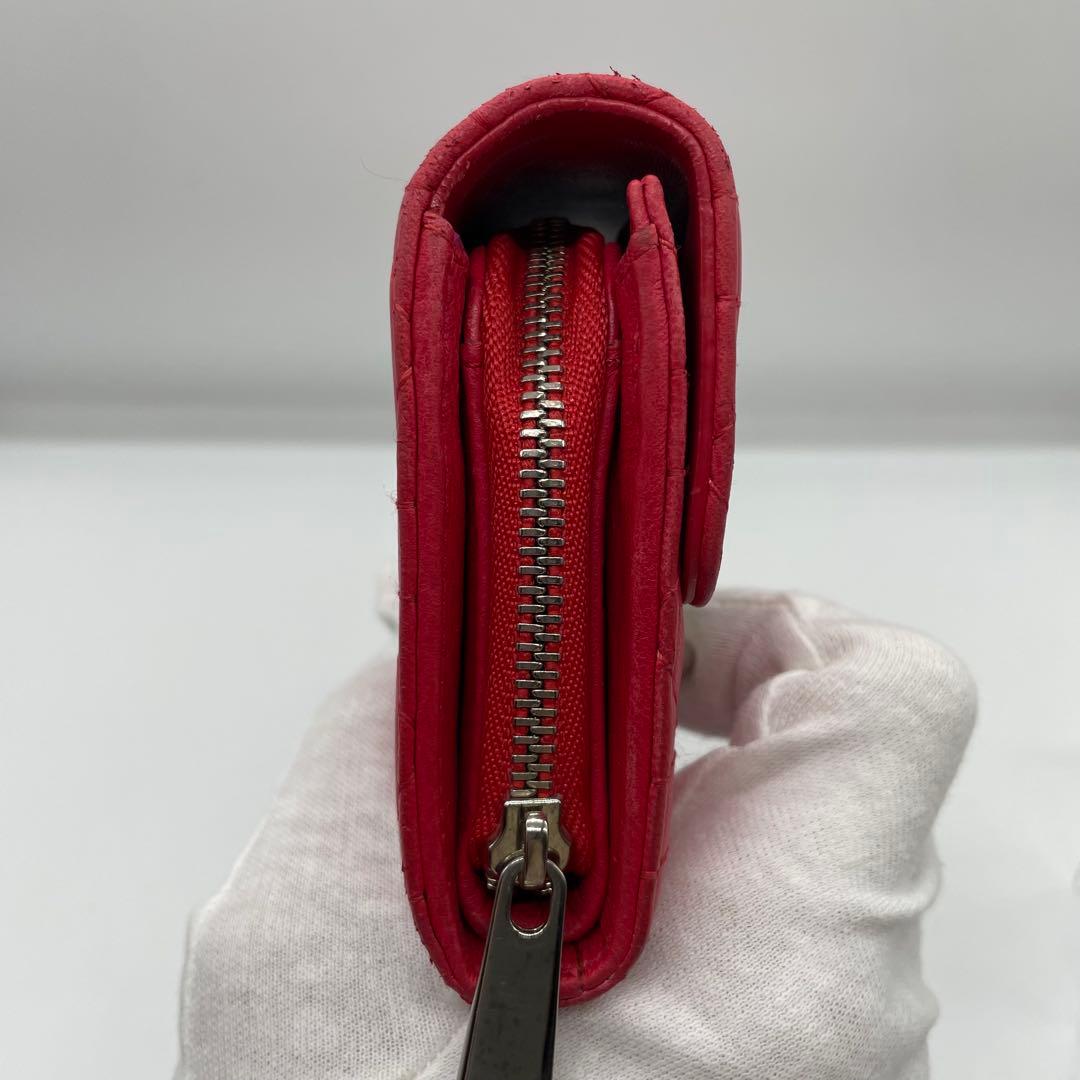 【美品】 DIOR クリスチャンディオール レディディオール レザー 折り財布