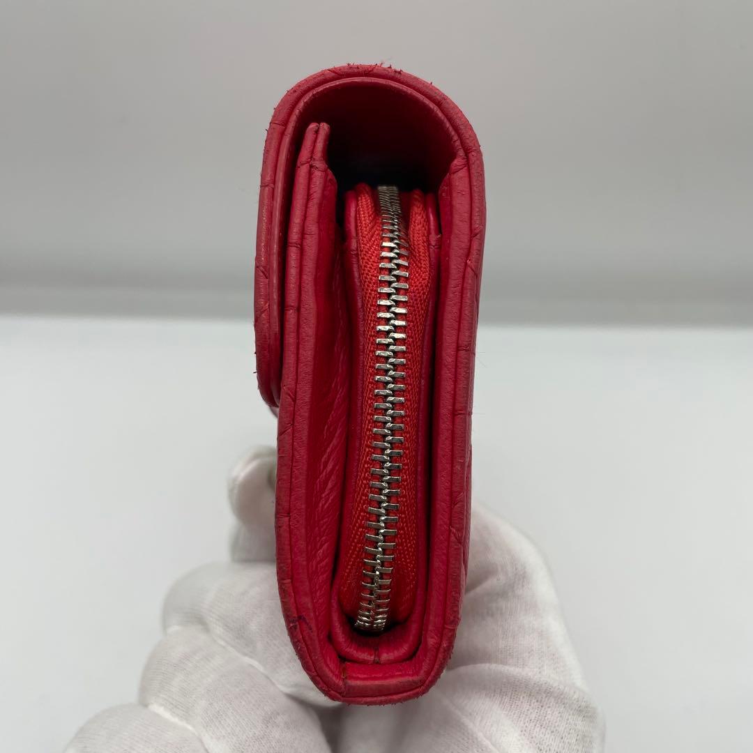 【美品】 DIOR クリスチャンディオール レディディオール レザー 折り財布