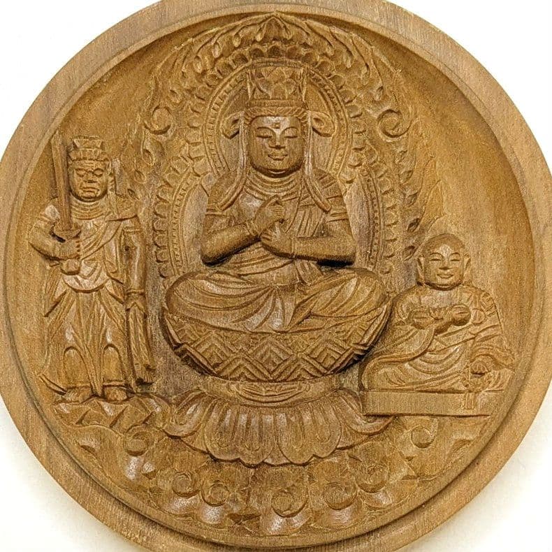 【フォロー割・新品】 香合仏　真言宗　白檀　仏龕　懐中仏　真言宗三尊