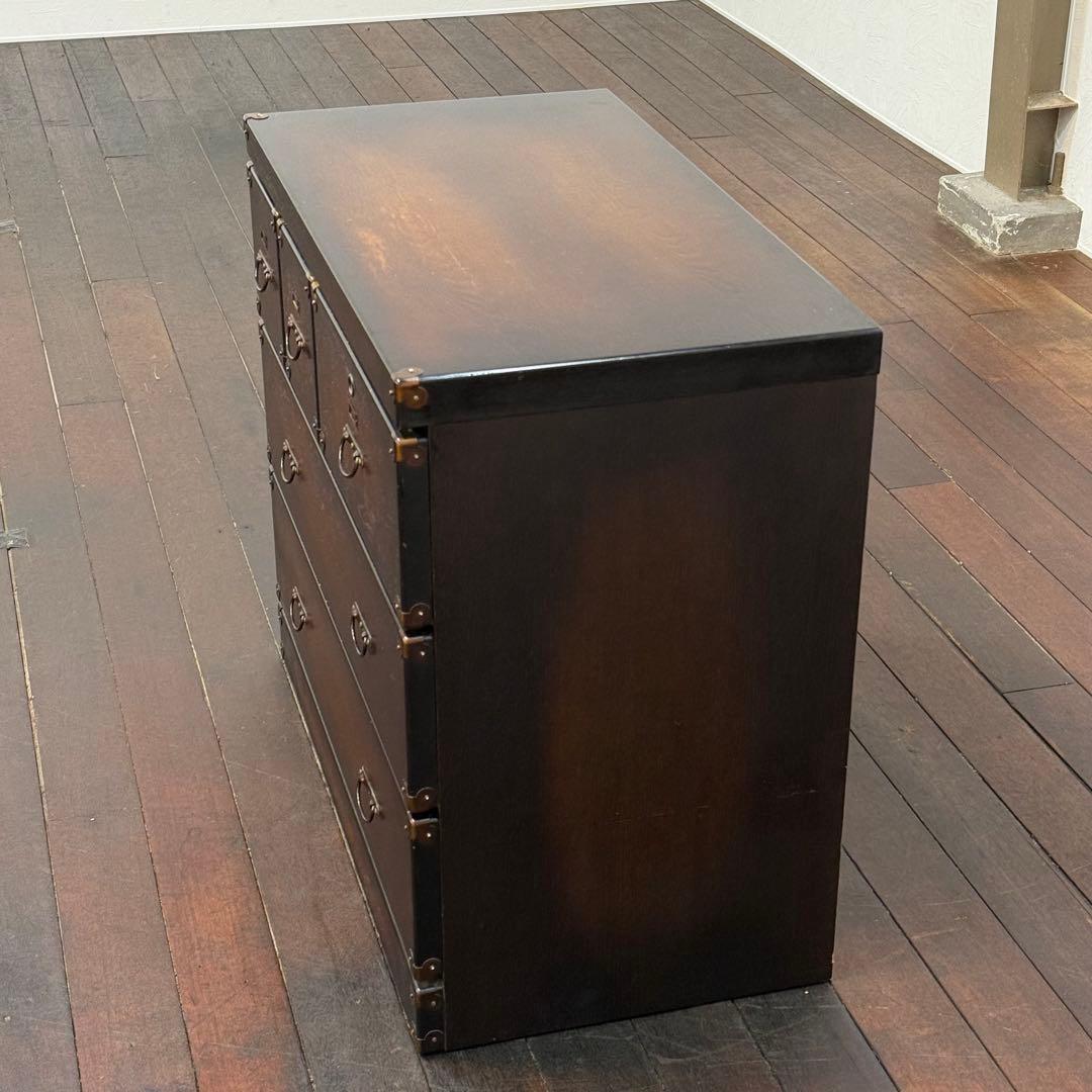 H110K63a 和製アンティーク 和箪笥 3段