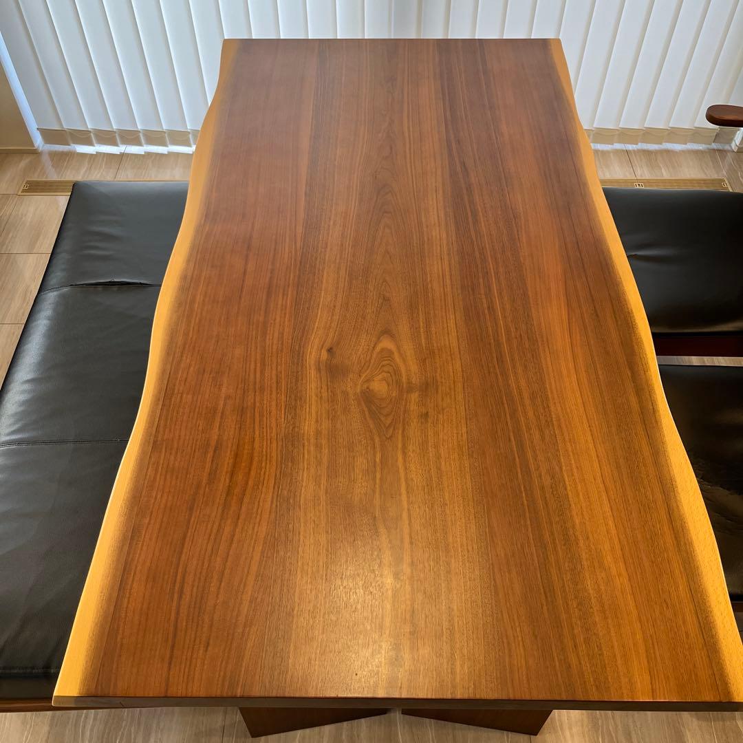 モダンウッド長方形ダイニングテーブル　椅子セット