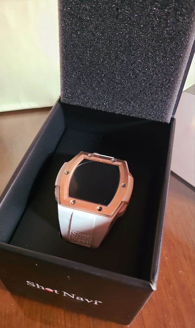 新品未使用◆テクタイト ショットナビ クレスト ホワイト×ローズゴールド