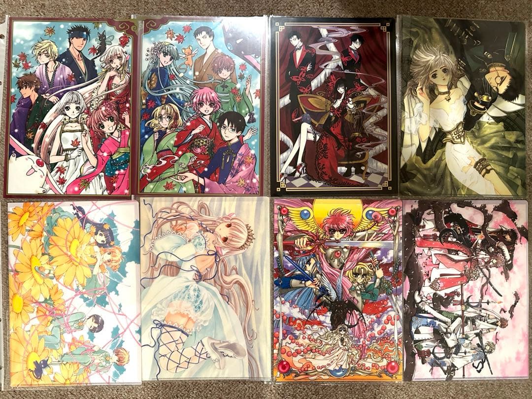 京まふ2014　CLAMP原画展　A4クリアファイル　ファイルセットA.B