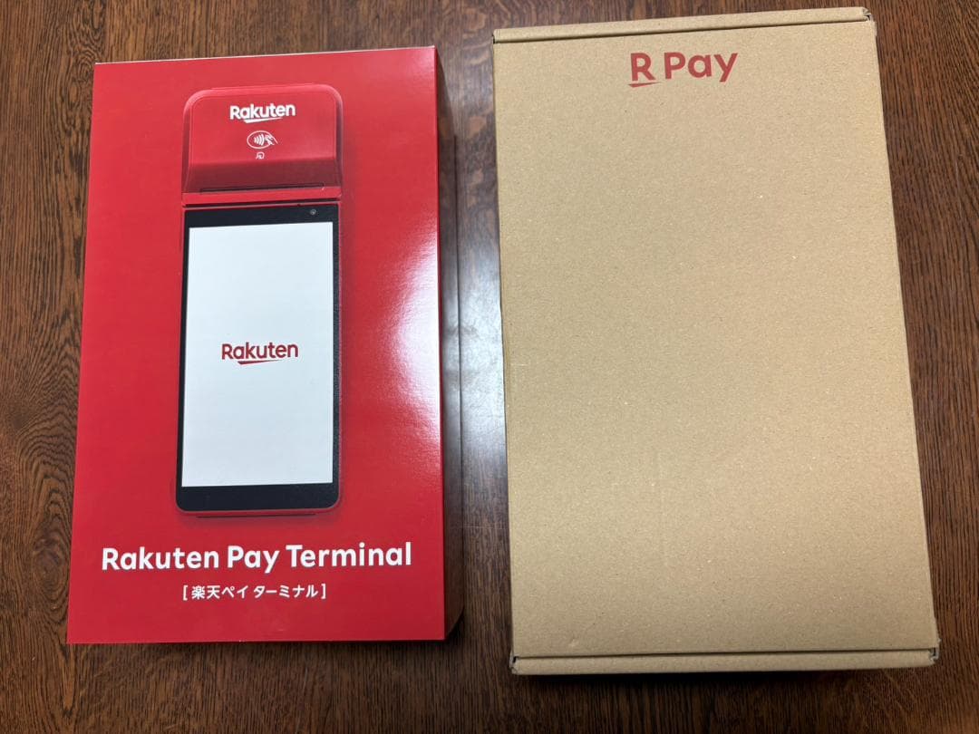 ★楽天ペイ ターミナル・赤 ・動作品・初期化済み・半年使用・元箱取説あり決済端末