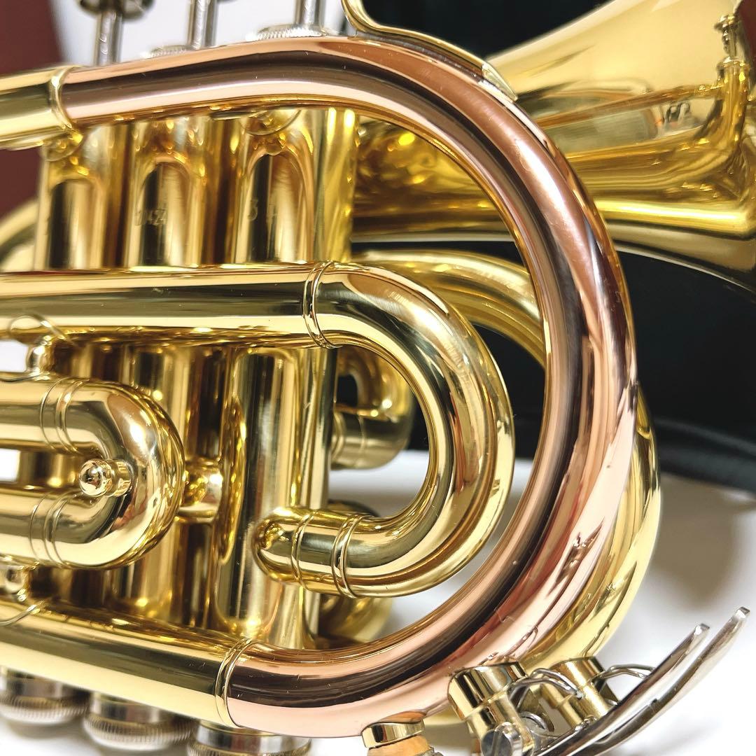 【極美品】MINERVA MPT250L ポケットトランペット　管楽器　吹奏楽