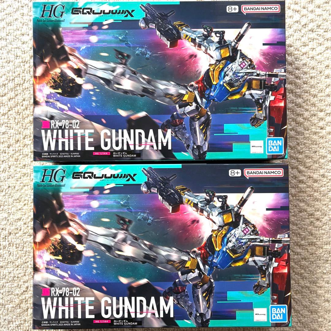 12/16まで　HG 白いガンダム(GQ) & ガンダムザガン 新品3点セット