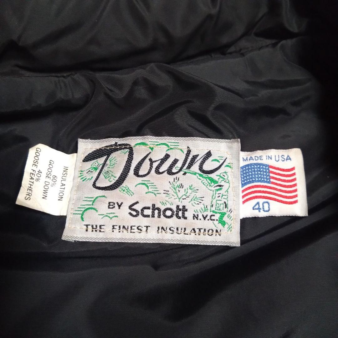 Osa Schott レザー×ダウン 2WAY ジャケット サイズ40