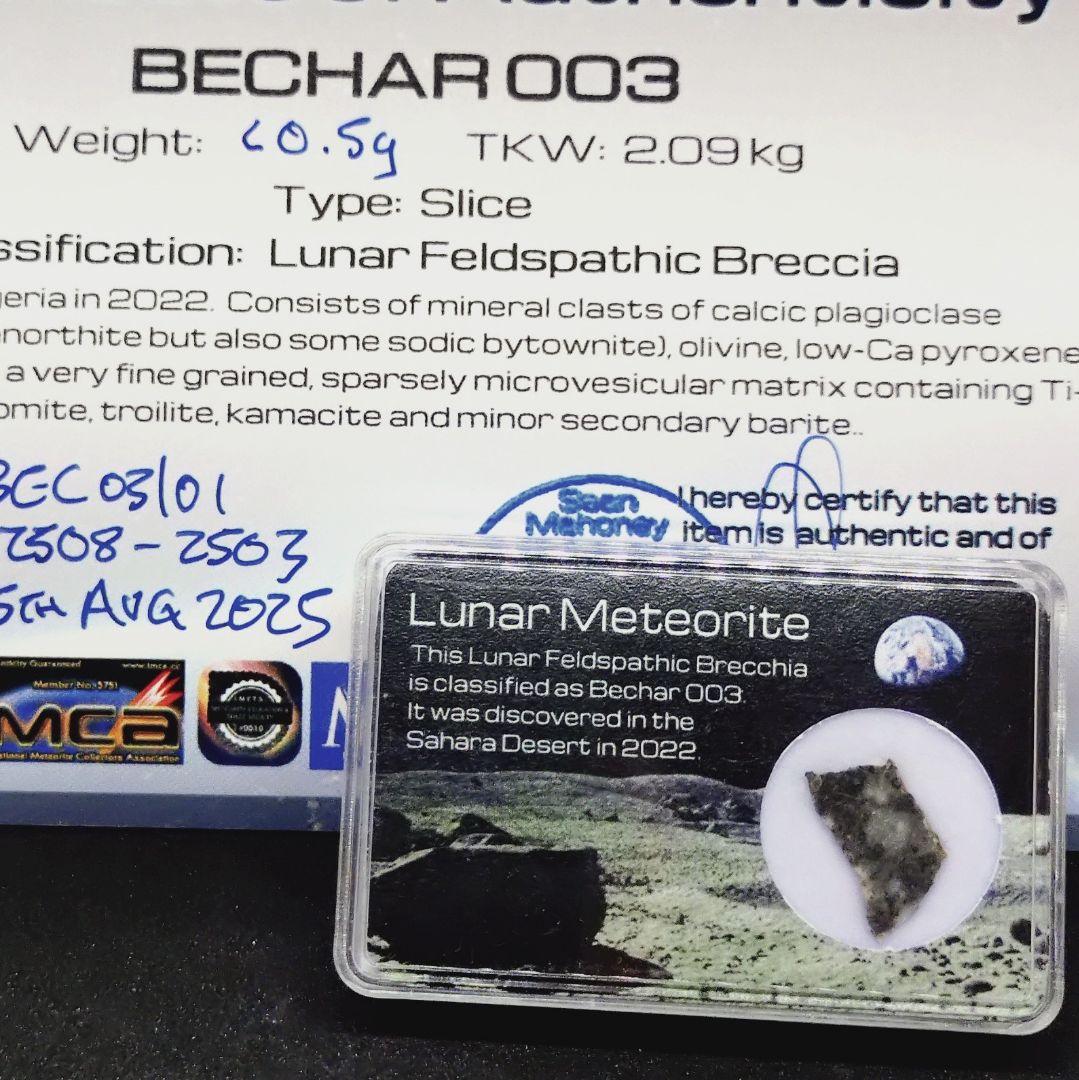 月隕石（ベシャール003）B2503