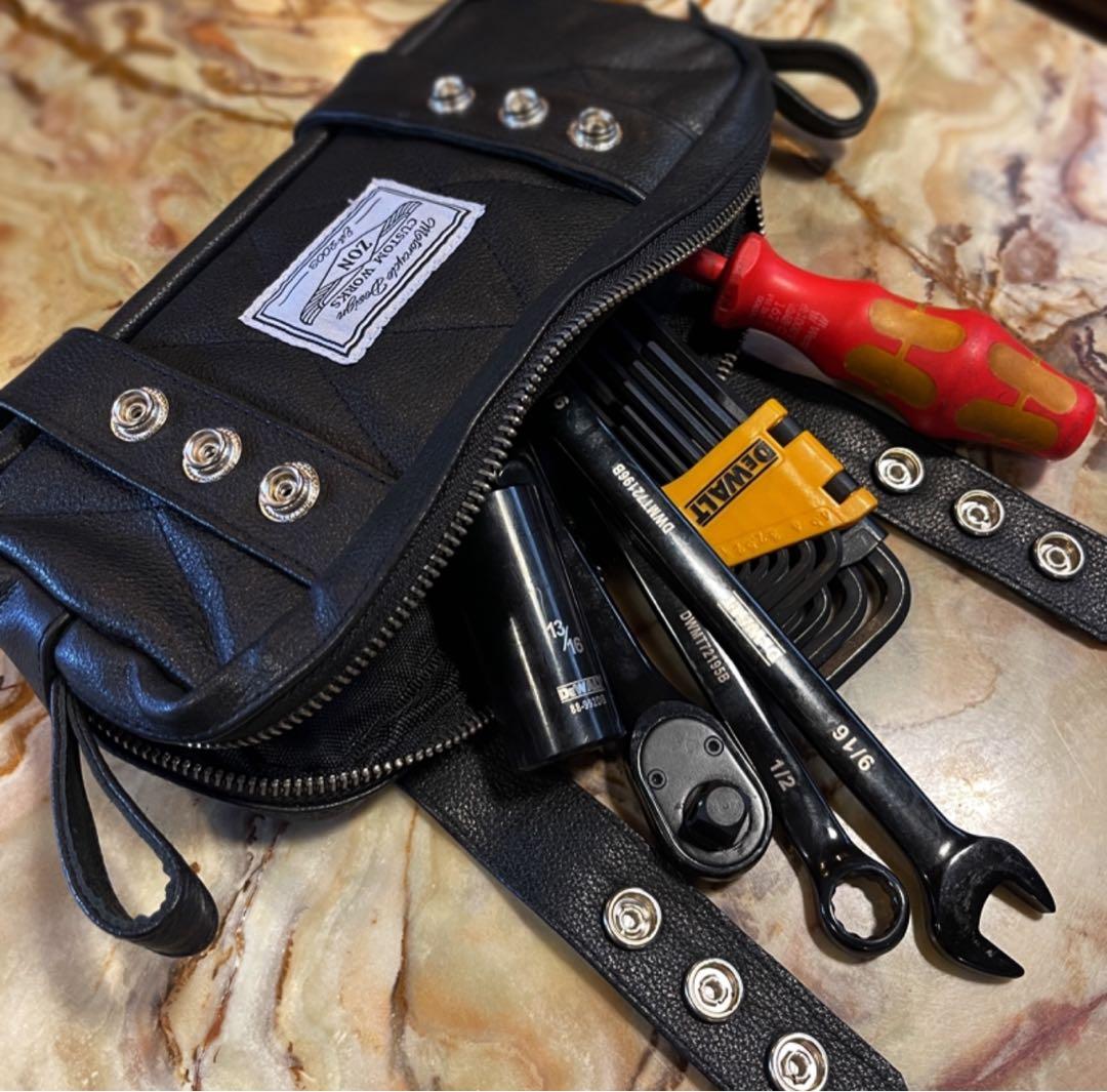 ZON レザー ツールバッグ ポーチ ハーレーダビッドソン バイカー