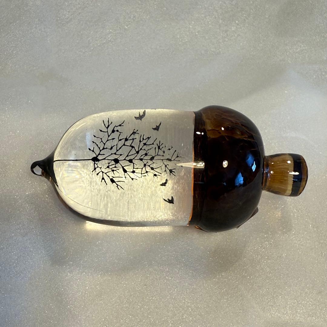 金津沙矢香　どんぐり　オブジェ　ガラス　sayaka 硝子制作