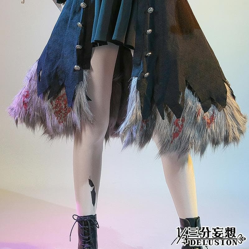 アークナイツ 明日方舟 ラップランド　典雅噩兆 三分妄想製コスプレ衣装セット新品