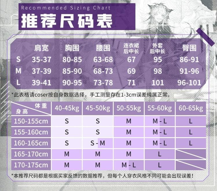 アークナイツ 明日方舟 ラップランド　典雅噩兆 三分妄想製コスプレ衣装セット新品