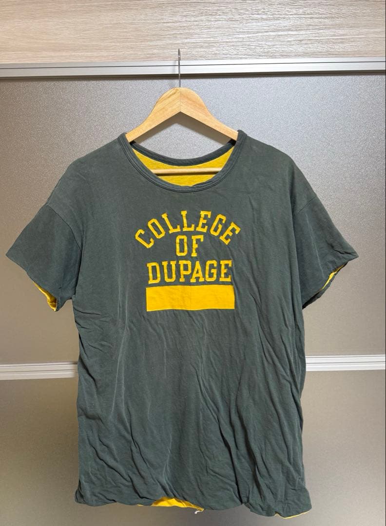 トップス Champion double face printtee