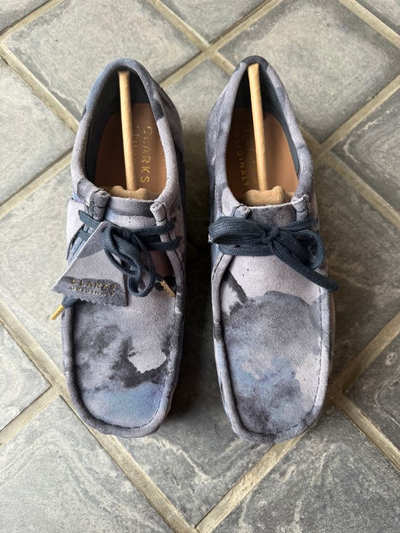 【Clarks】 Wallabee Blue Camo 21SP-I