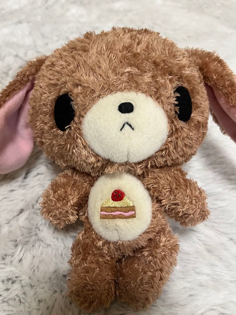 シュガーバニーズ くろうさ ケーキ刺繍 ぬいぐるみ　当時品