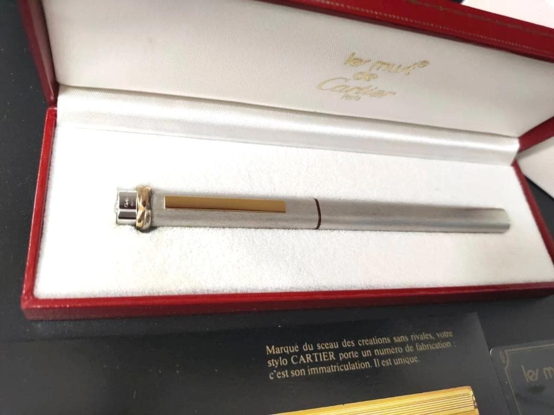 極美品 ヴィンテージ カルティエ トリニティ ボールペン シルバー