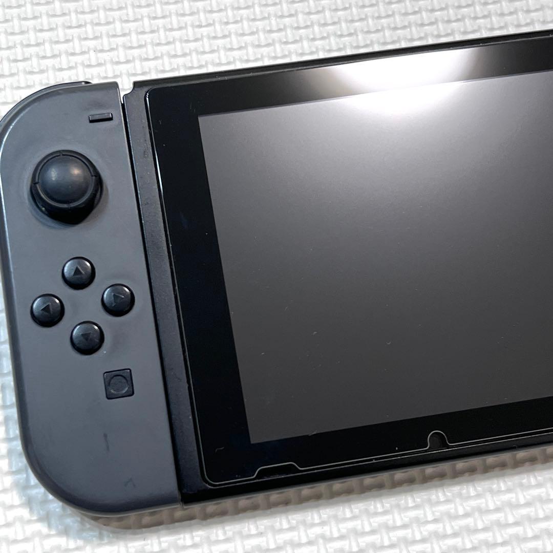 Nintendo Switch 本体 グレー 2020年製 カバー 保護フィルム