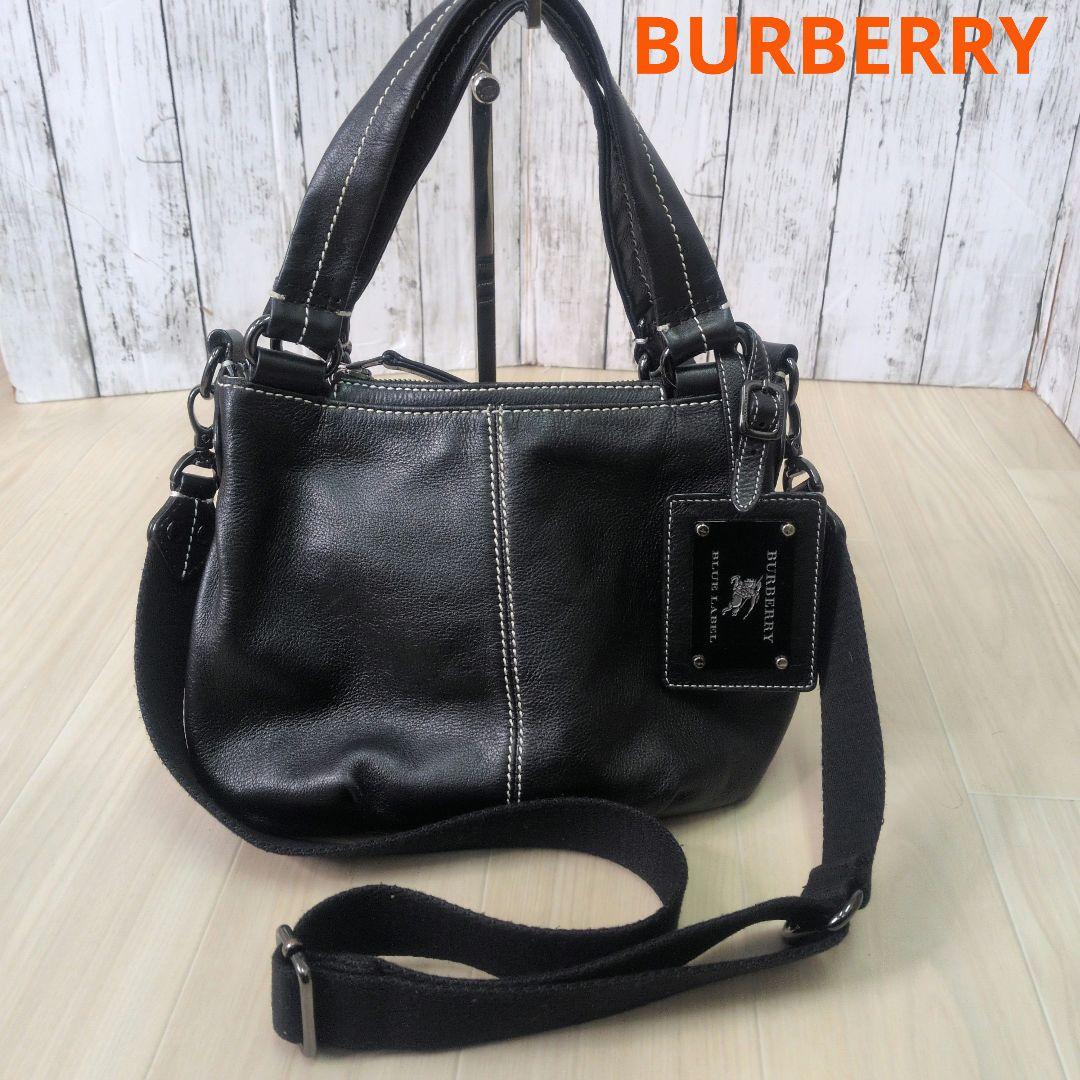 希少　BURBERRY BLUE LABEL ブラック ショルダーバッグ