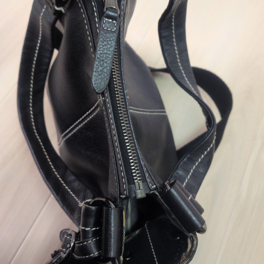 希少　BURBERRY BLUE LABEL ブラック ショルダーバッグ