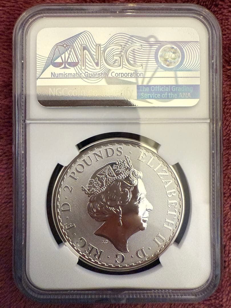 銀貨 G Britain 2020年 NGC MS69 イギリス ブリタニア
