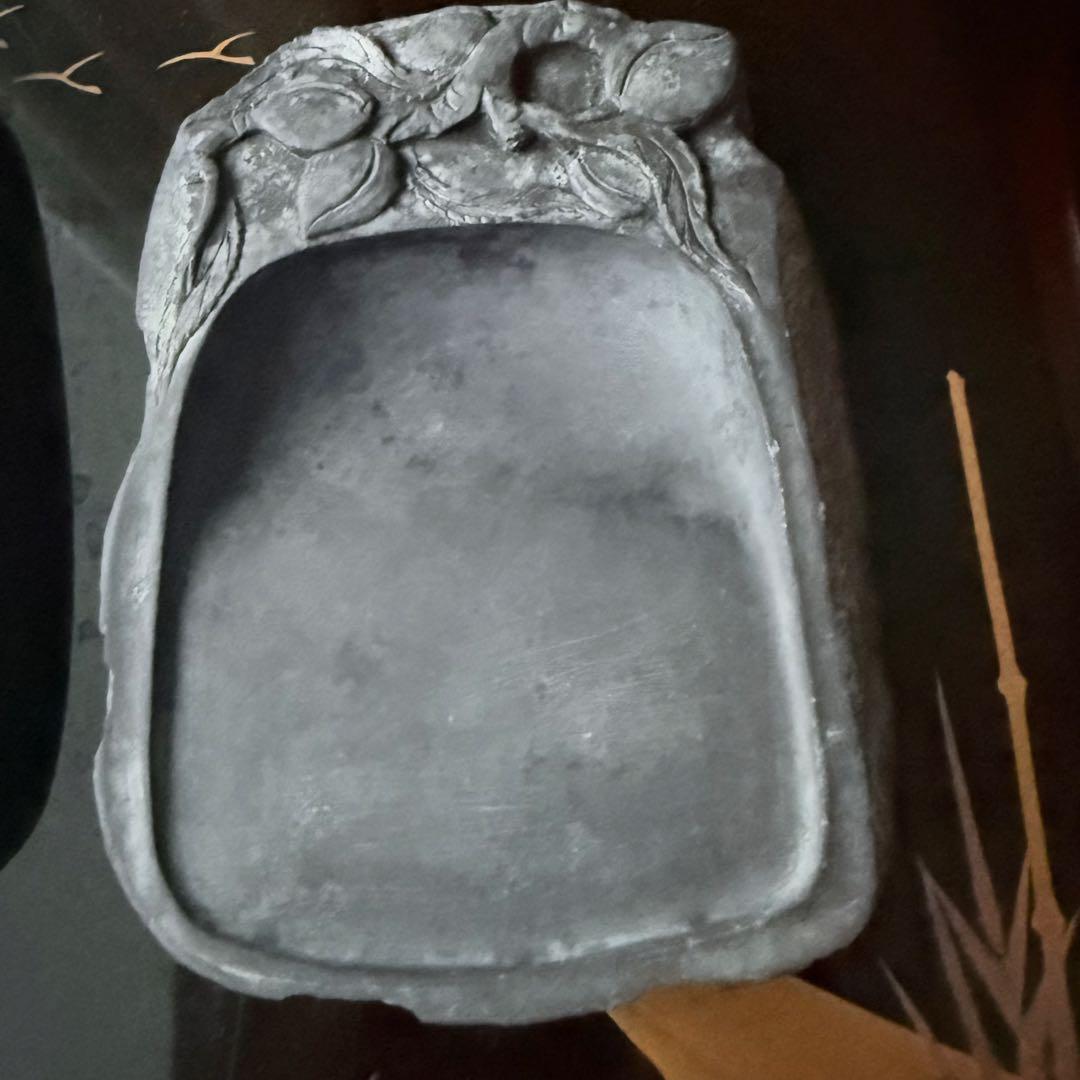 2245様感謝‼️旧家蔵出書の極み『桃陽刻天然端渓硯』」文房四宝