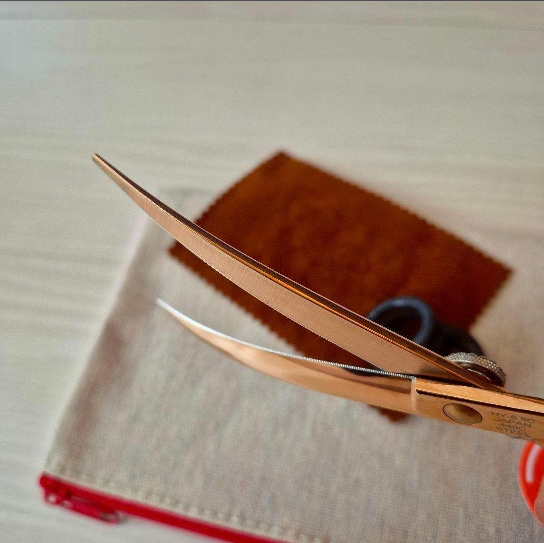 新品★フェニーチェ ★カーブシザー ギザ刄★7in トリミングシザー