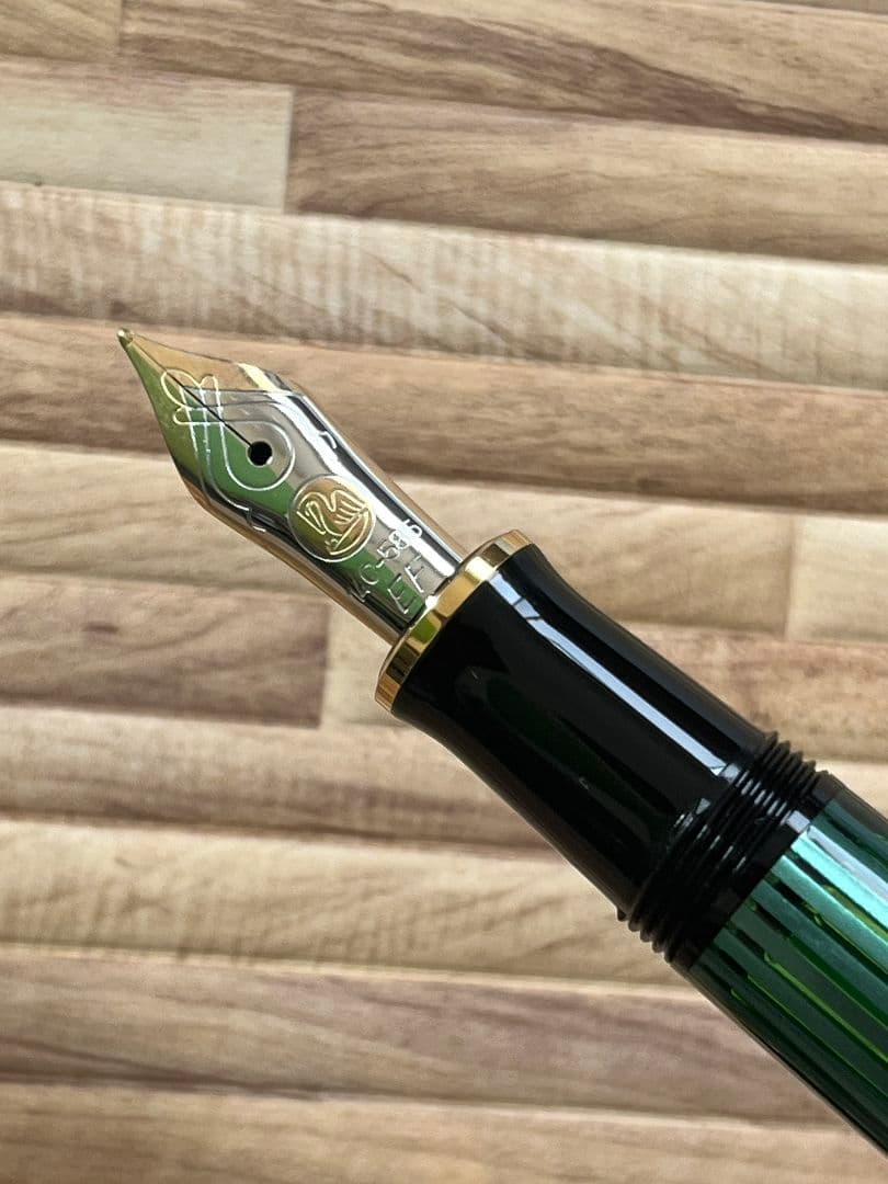 ペリカン スーベレーン M400 グリーンストライプ　EF