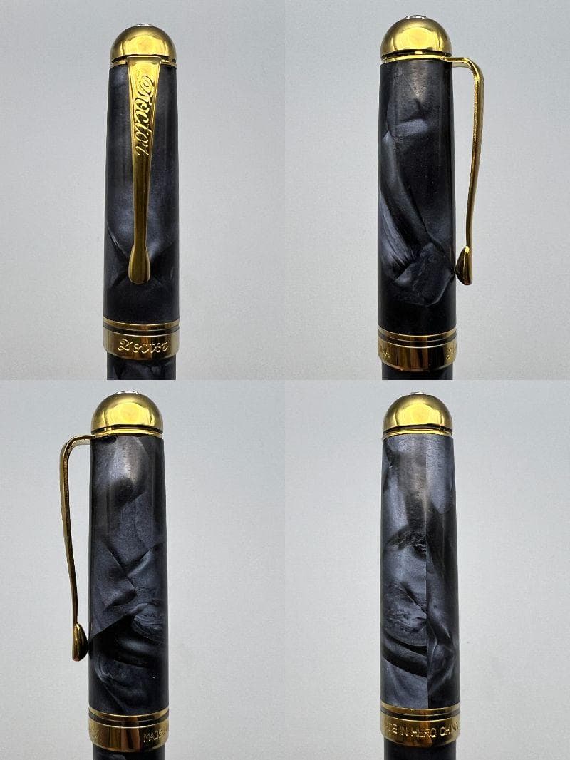 高級セルロイドの魅力！滑らかな質感！ 老舗ブランド 稀少14K 万年筆 英雄