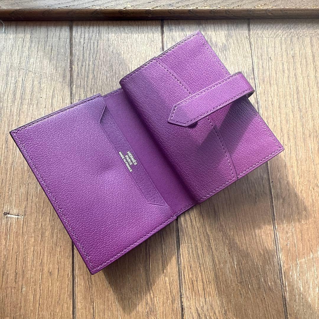 SALE❕エルメス　ミニ財布　新品　送料込　パープル　コンパクト